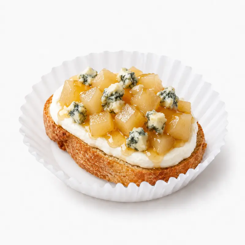 Bruschetta de Pêra & Gorgonzola