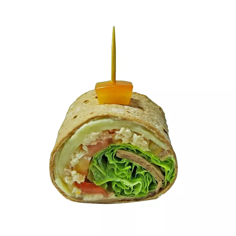 Mini Wrap de Frango Desfiado